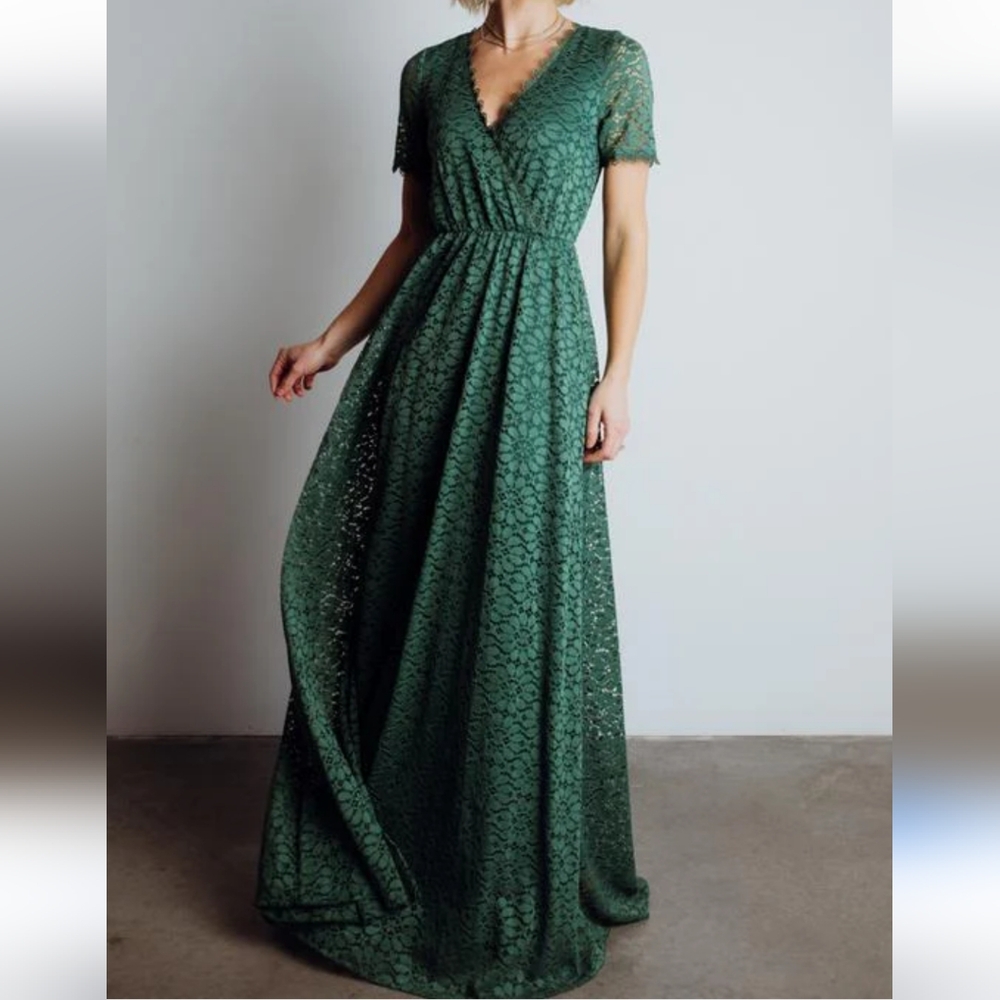 Baltic Born Green Venice Lace Maxi Dress Size XL